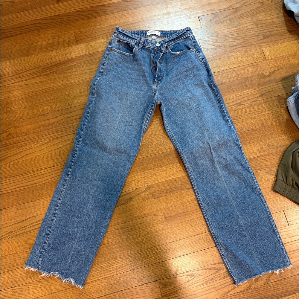 Abercrombie & Fitch Straight Leg Blue Jeans